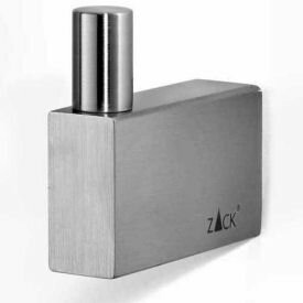 front facing view of clear tumbler with a chrome plated wire holder with round wall attachment for fixing