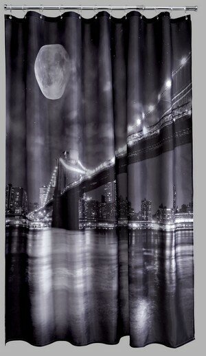 Aqualona Brooklyn Bridge Polyester Shower Curtain 180x180cm