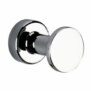 round chrome single robe hook